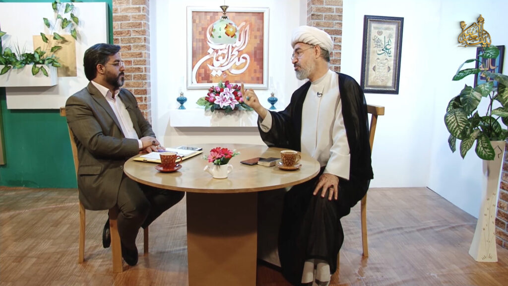 تصویر شیخ محمد حسن یوسفی از قسمت 54 برنامه کافه پرسش 2 